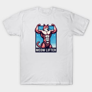 meow lifter - gym cat T-Shirt